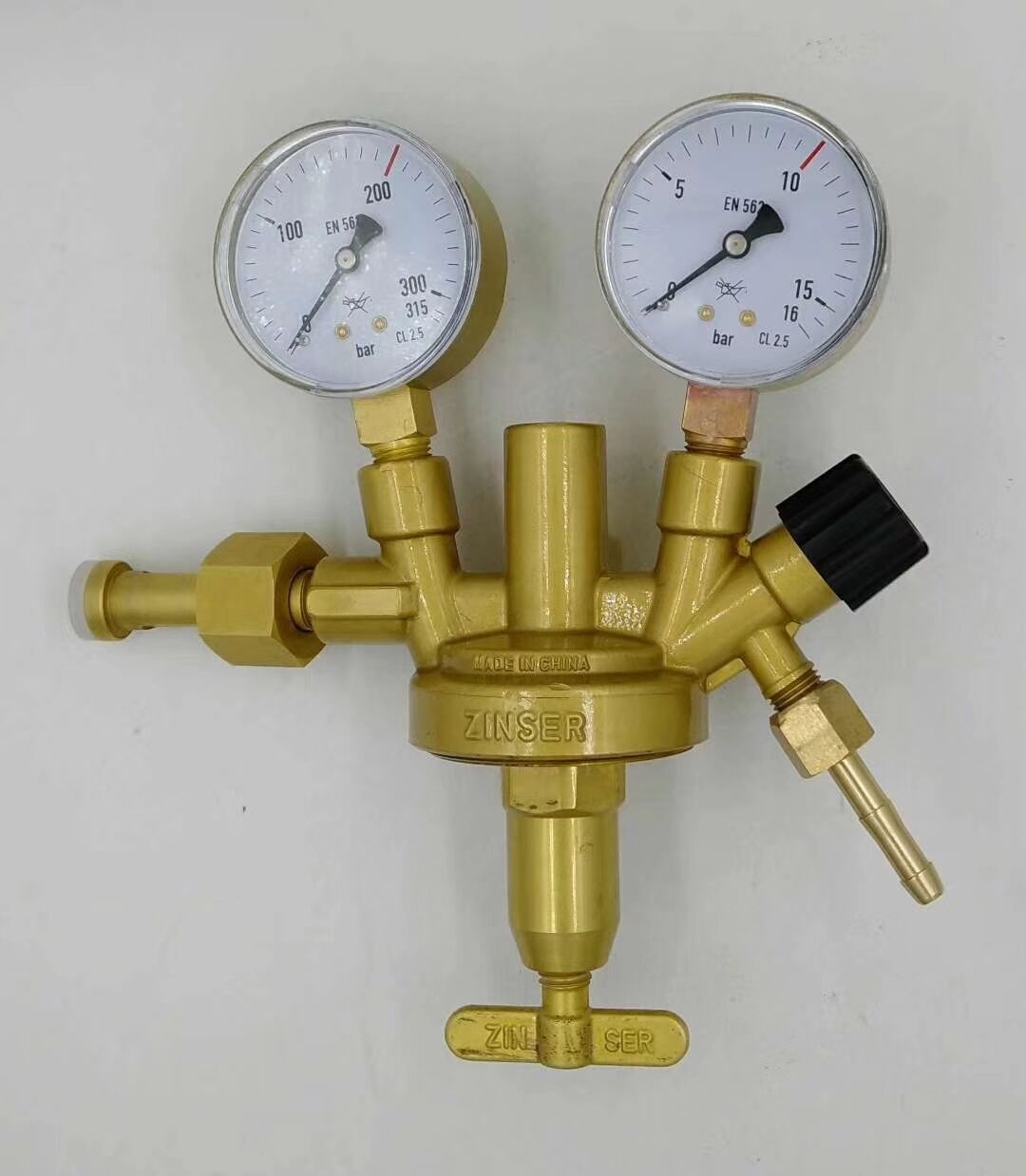 Industrial high pressure gas pressure regulator