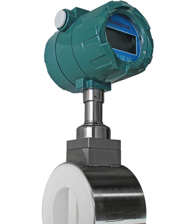 sanitary  type vortex flow meter with PTFE liner special for Pharmaceutical and foodstuffs factory