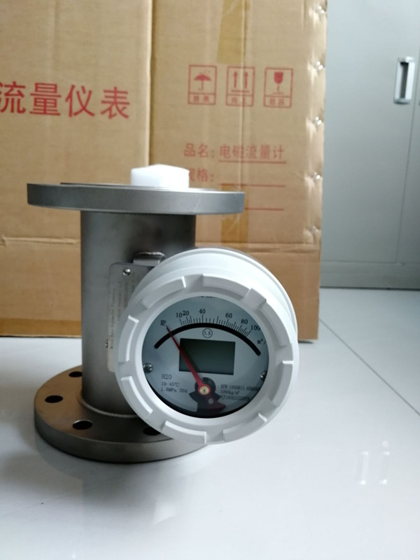 vertical installation metal tube float flow meter for oil and water