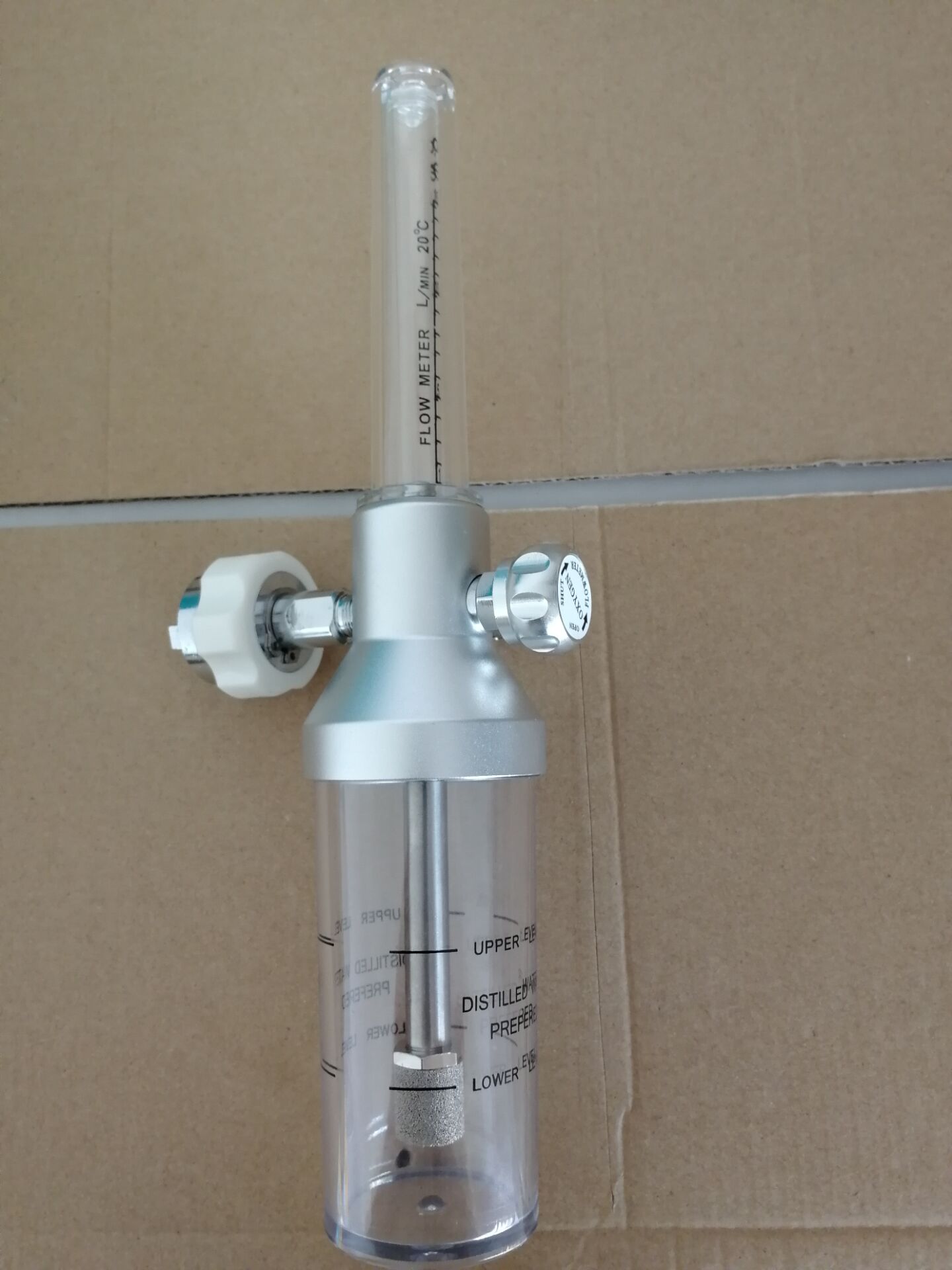 All-in-one aluminum alloy French type oxygen flowmeter