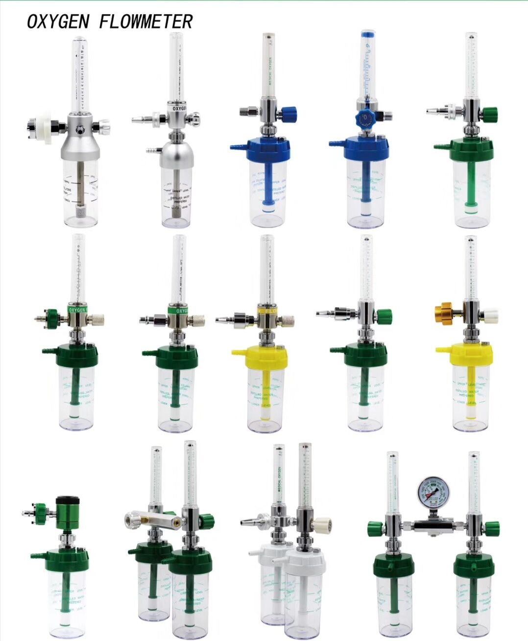kinds of Wall mounted medical use oxygen flow meter
