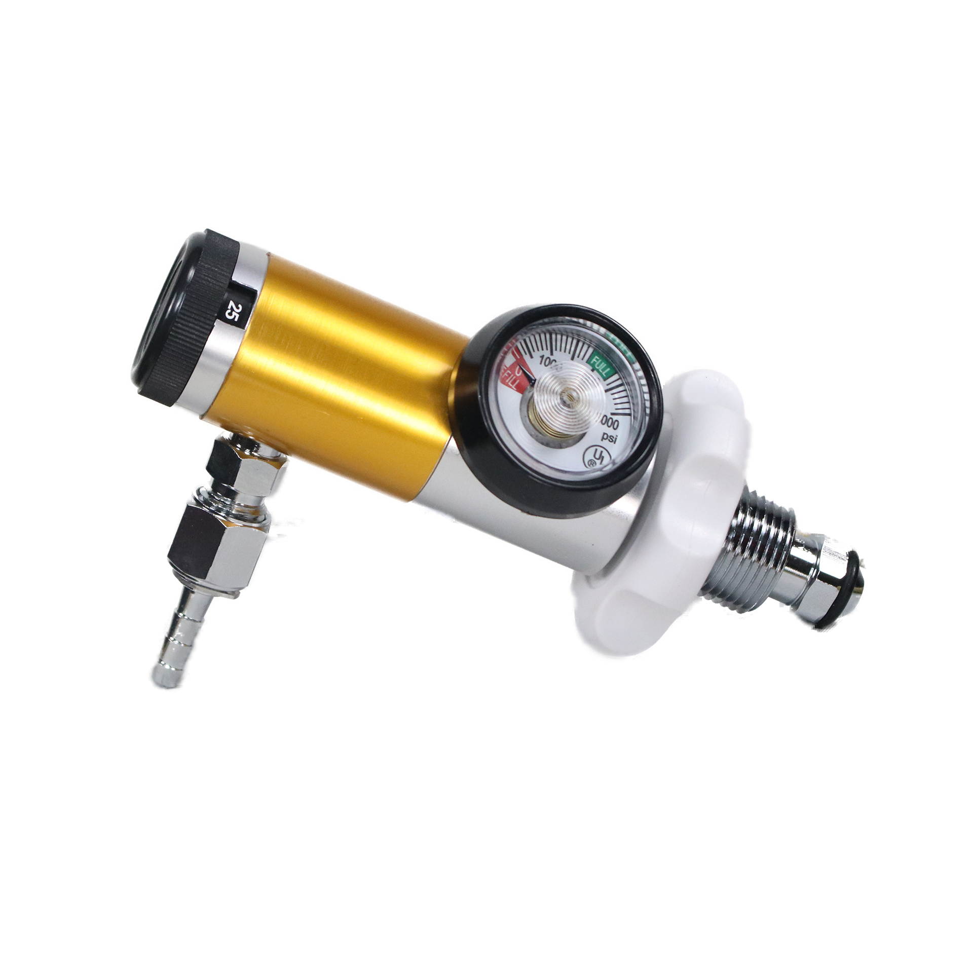 CGA580 Nitrogen gas regulator 0-25L for N2 gas cylinder